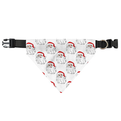 Christmas Santa Claus Pattern Print Over The Collar Dog Bandana