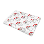 Christmas Santa Claus Pattern Print Pet Cooling Mat Cover