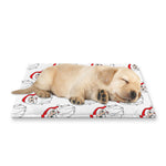 Christmas Santa Claus Pattern Print Pet Cooling Mat Cover