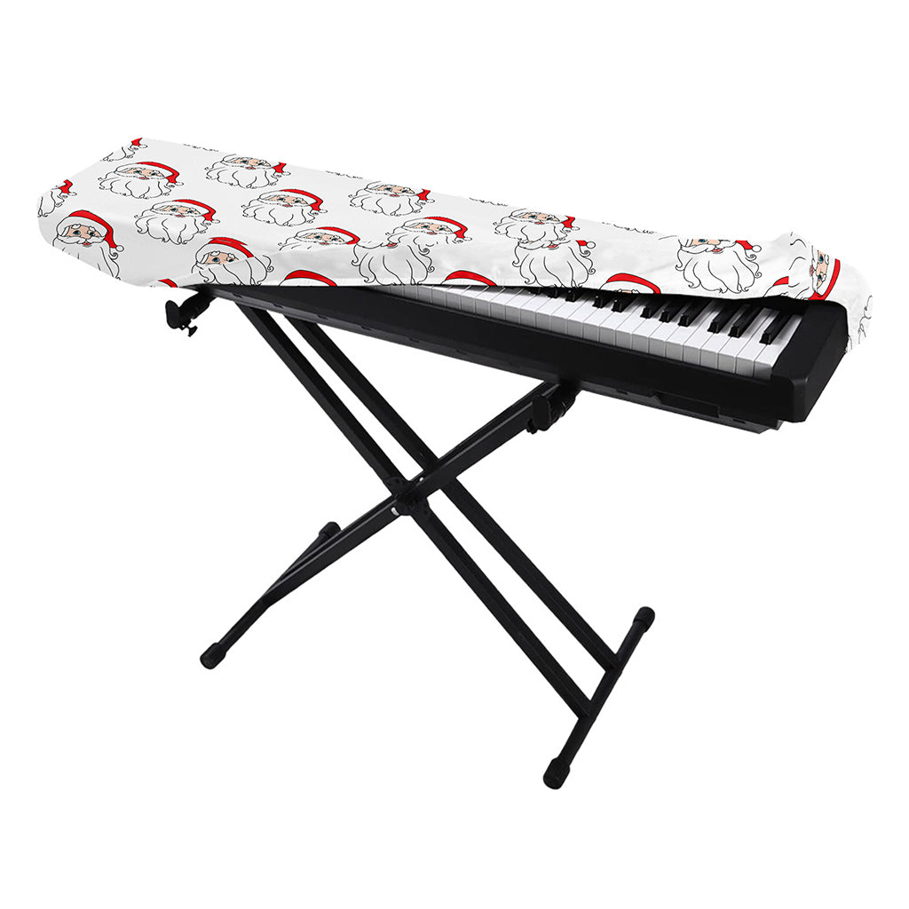 Christmas Santa Claus Pattern Print Piano Keyboard Cover