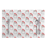 Christmas Santa Claus Pattern Print Placemat