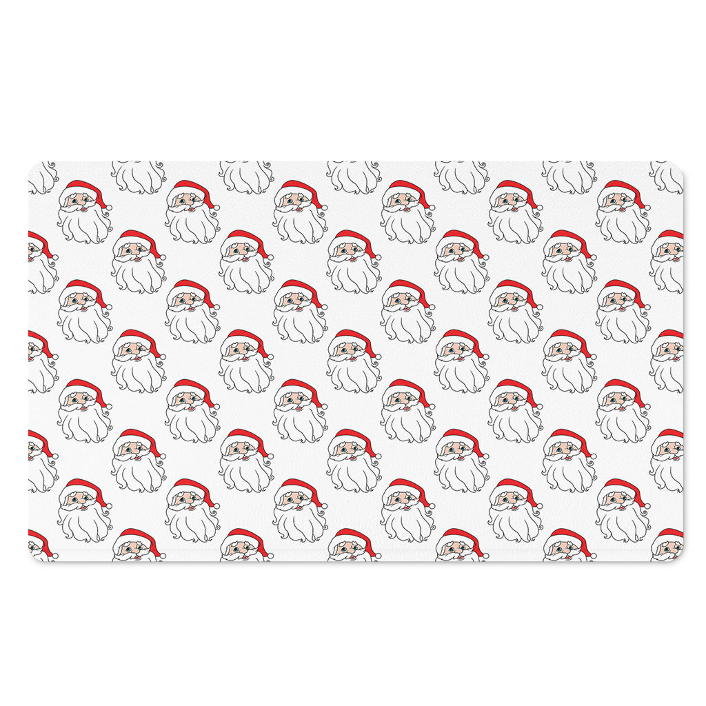 Christmas Santa Claus Pattern Print Polyester Doormat