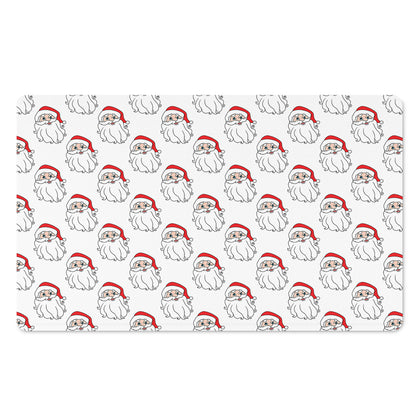 Christmas Santa Claus Pattern Print Polyester Doormat