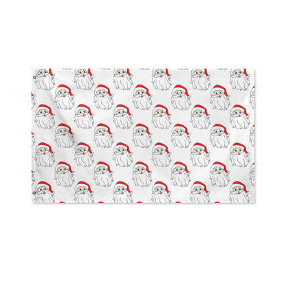 Christmas Santa Claus Pattern Print Polyester Flag