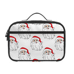 Christmas Santa Claus Pattern Print Portable Lunch Bag