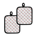 Christmas Santa Claus Pattern Print Pot Holders