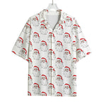 Christmas Santa Claus Pattern Print Rayon Hawaiian Shirt