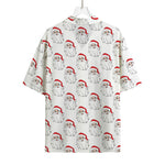 Christmas Santa Claus Pattern Print Rayon Hawaiian Shirt