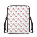 Christmas Santa Claus Pattern Print Rectangular Crossbody Bag