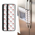 Christmas Santa Claus Pattern Print Refrigerator Handle Covers
