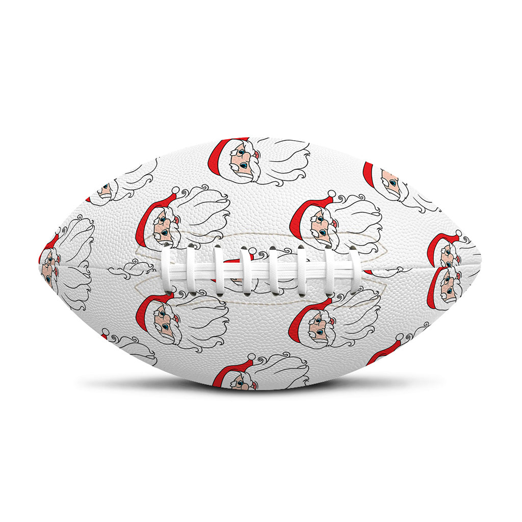 Christmas Santa Claus Pattern Print Rugby Ball