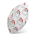 Christmas Santa Claus Pattern Print Rugby Ball