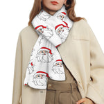 Christmas Santa Claus Pattern Print Scarf