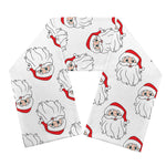 Christmas Santa Claus Pattern Print Scarf