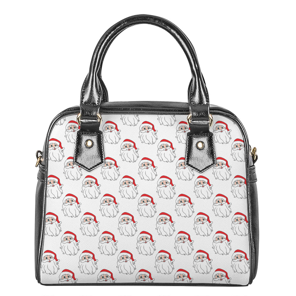 Christmas Santa Claus Pattern Print Shoulder Handbag
