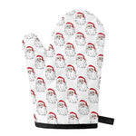 Christmas Santa Claus Pattern Print Single Oven Mitt