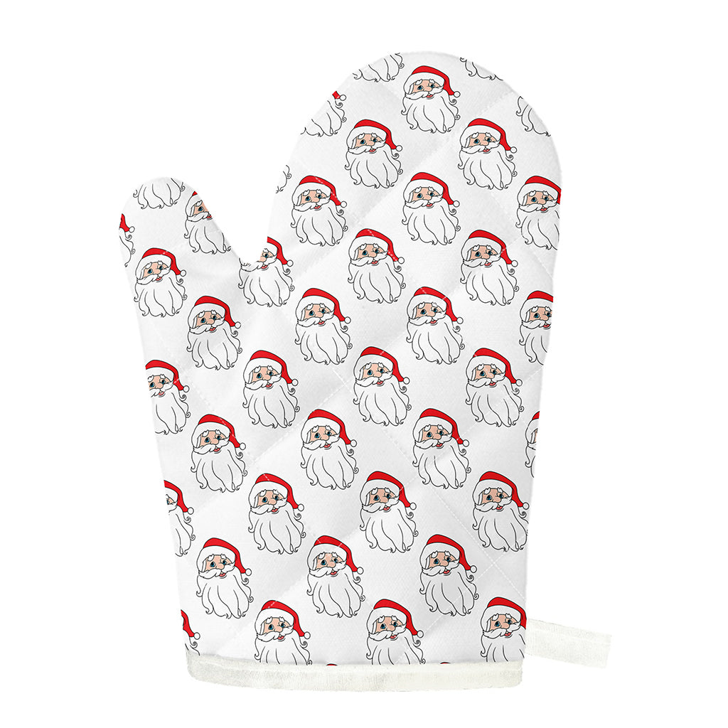 Christmas Santa Claus Pattern Print Single Oven Mitt