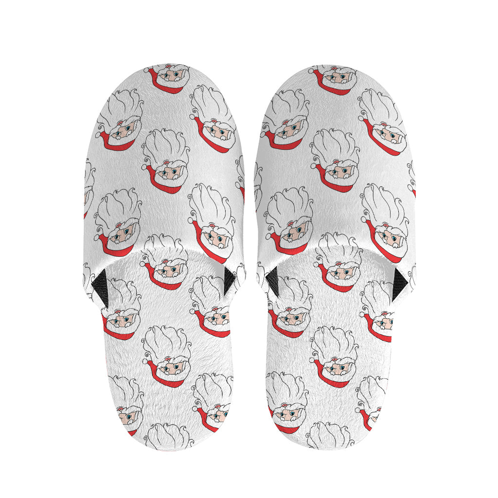 Christmas Santa Claus Pattern Print Slippers