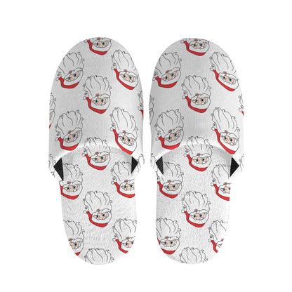 Christmas Santa Claus Pattern Print Slippers