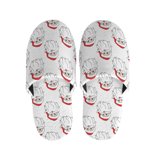 Christmas Santa Claus Pattern Print Slippers