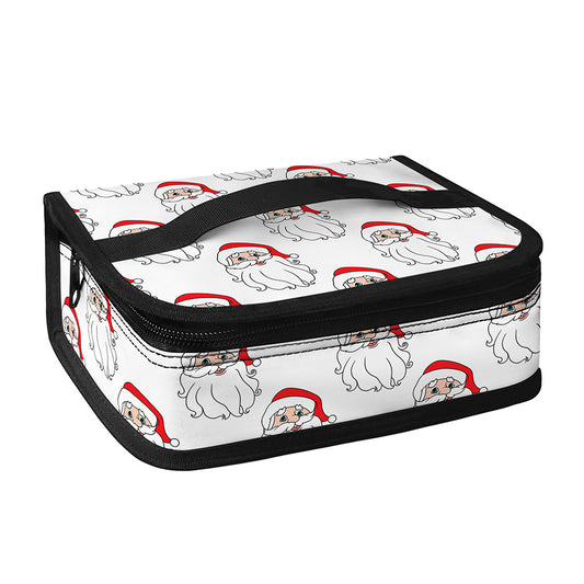 Christmas Santa Claus Pattern Print Small Lunch Bag