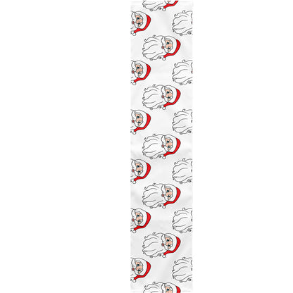 Christmas Santa Claus Pattern Print Table Runner