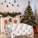 Christmas Santa Claus Pattern Print Tablecloth