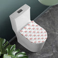 Christmas Santa Claus Pattern Print Toilet Lid Cover