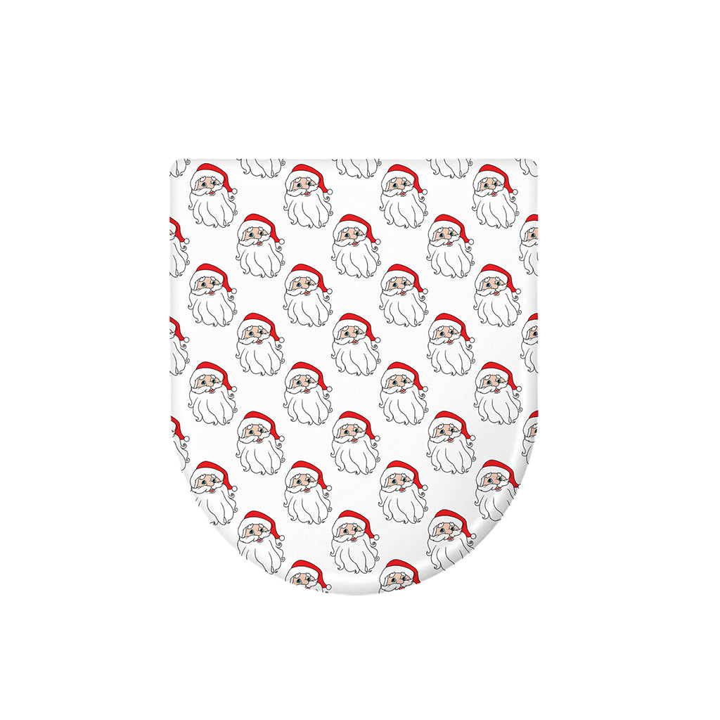 Christmas Santa Claus Pattern Print Toilet Lid Cover