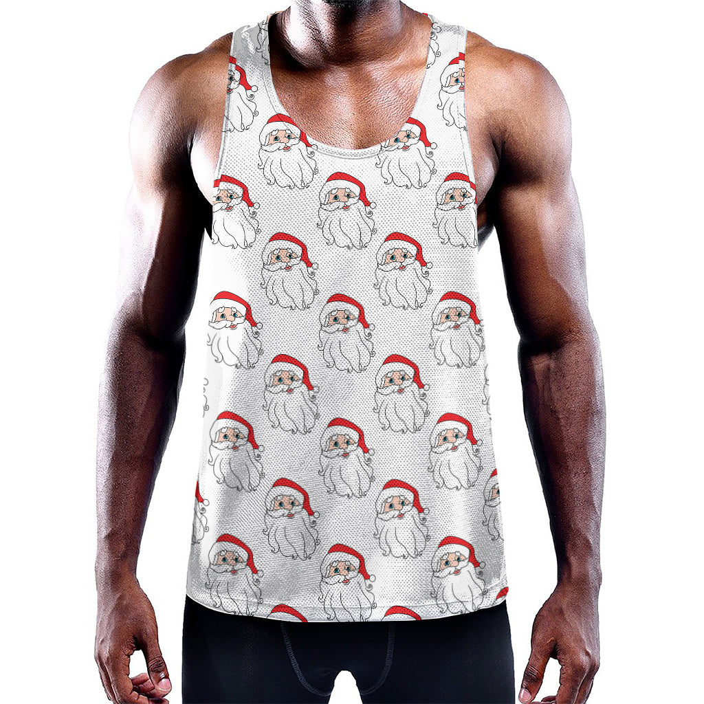 Christmas Santa Claus Pattern Print Training Tank Top