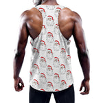 Christmas Santa Claus Pattern Print Training Tank Top