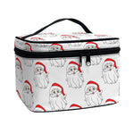 Christmas Santa Claus Pattern Print Travel Makeup Bag