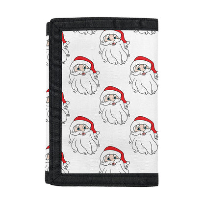 Christmas Santa Claus Pattern Print Trifold Wallet