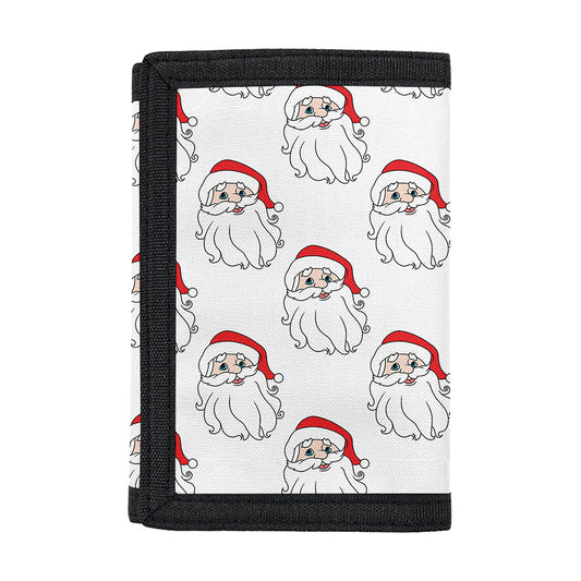 Christmas Santa Claus Pattern Print Trifold Wallet