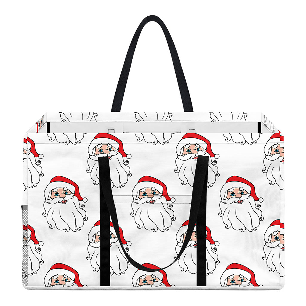 Christmas Santa Claus Pattern Print Utility Tote Bag
