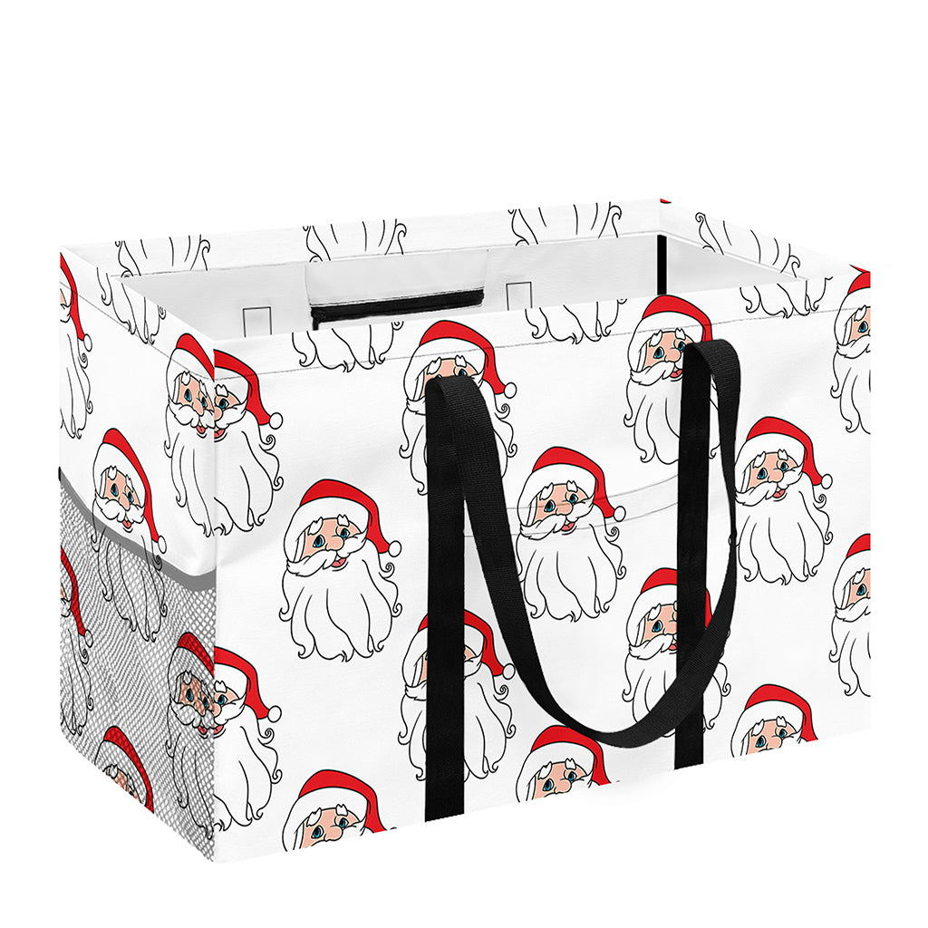 Christmas Santa Claus Pattern Print Utility Tote Bag