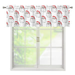 Christmas Santa Claus Pattern Print Window Valance