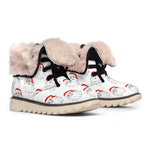 Christmas Santa Claus Pattern Print Winter Boots