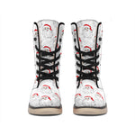 Christmas Santa Claus Pattern Print Winter Boots