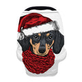 Christmas Santa Dachshund Print Baby Seat Cover