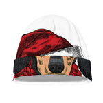 Christmas Santa Dachshund Print Beanie