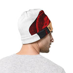 Christmas Santa Dachshund Print Beanie