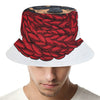 Christmas Santa Dachshund Print Bucket Hat