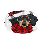 Christmas Santa Dachshund Print Car Side Mirror Covers