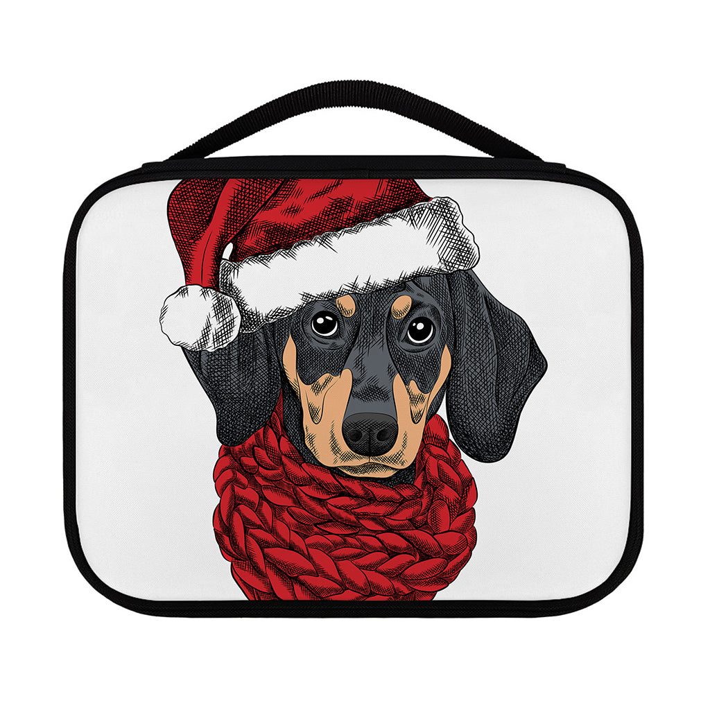Christmas Santa Dachshund Print Classic Bible Case