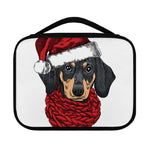 Christmas Santa Dachshund Print Classic Bible Case