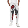 Christmas Santa Dachshund Print Cotton Sweatpants