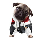 Christmas Santa Dachshund Print Dog Zip Up Hoodie