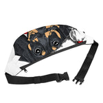 Christmas Santa Dachshund Print Fanny Pack
