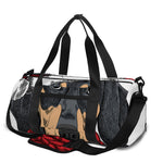 Christmas Santa Dachshund Print Gym Bag